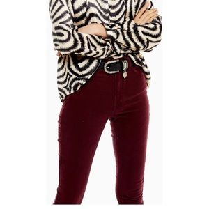 Topshop Corduroy Jamie Moto Jeans